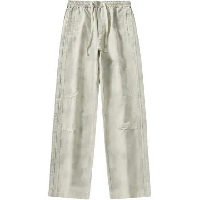 假日伯爵 美式街头复古脏脏裤宽松暗花潮牌抽绳系带直筒裤百搭潮流四季款阔腿扎染设计休闲裤 男款