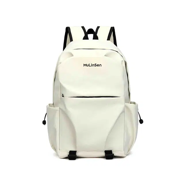 木林森 高级感大容量上课通勤纯色小众设计简约轻便 尼龙 双肩包 常规 男女同款情侣款 多色