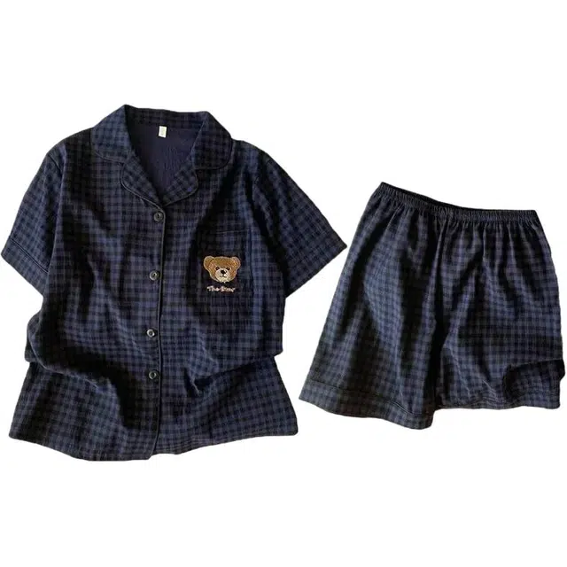 顶瓜瓜 夏季男透气舒适简约设计短袖家居服睡衣套装 男款