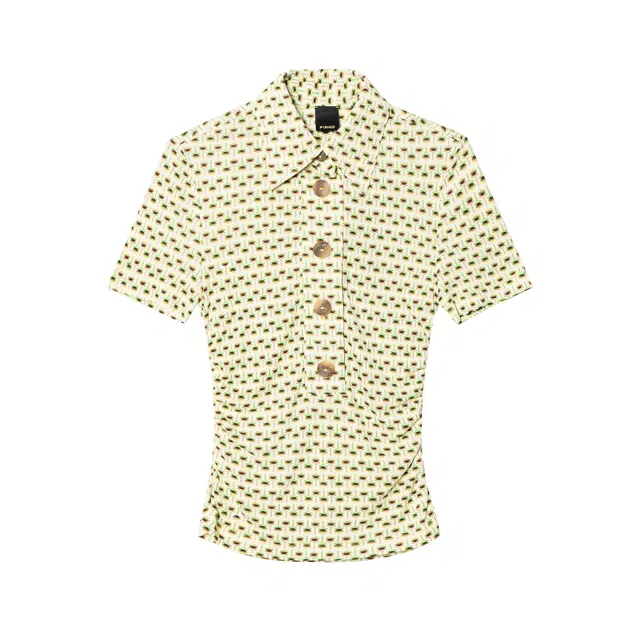 PINKO SS22 Yellow Polo
