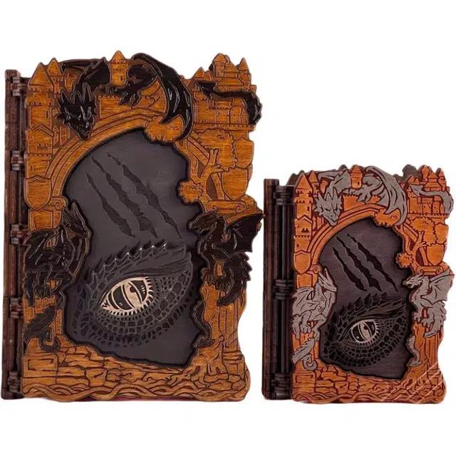 萌吉码 木制魔法书礼盒已开模 其他静态模型