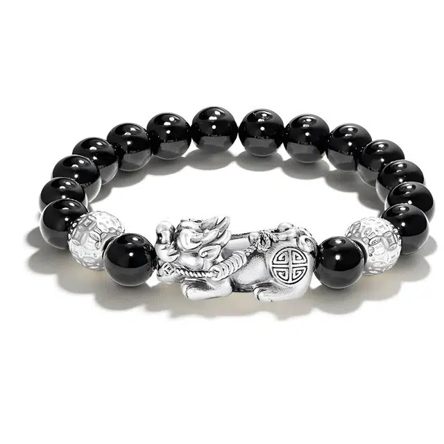 溯源京作 招财貔貅 新中式国潮文玩 铜钱珠发财#好运 檀木 手串 男女同款情侣款