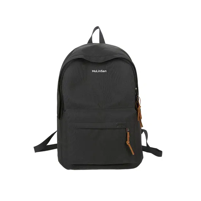 木林森 日系简约纯色大容量通勤百搭 尼龙 双肩包 常规 男女同款情侣款 多色