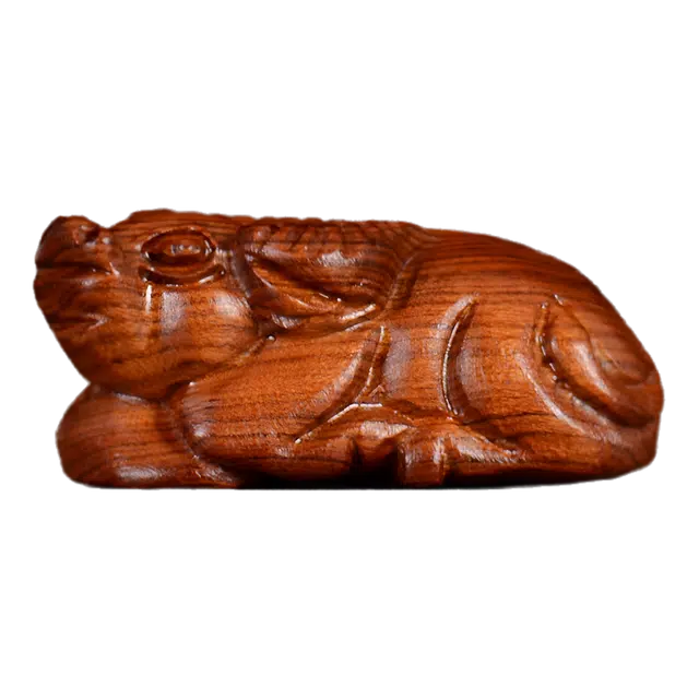 【牛转乾坤】 缇克玺 牛精工雕刻手把件貔貅福禄寿福猪大象佛像桌面木质文玩#好运 酸枝木 摆件 男女同款情侣款