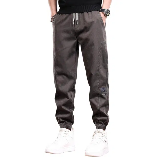 贵色 春秋季 美式高端复古莱赛尔薄款阿美咔叽潮牌宽松哈伦休闲裤时尚户外百搭城市机能风工装裤 束脚弹力 男女同款