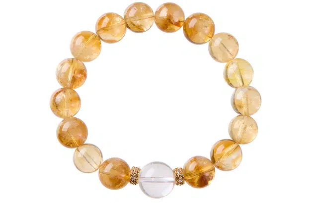 石头记 黄晶财富之石 吸金暴富招财纳福 新中式国风设计串珠腕饰 显白贵气高级感通勤百搭#好运 礼盒天然 黄水晶 手串 女款