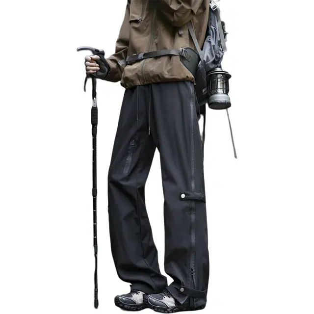 半空山 美式复古高街痞帅机能工装防水防风旅游日常通气质品质休闲裤 男女同款