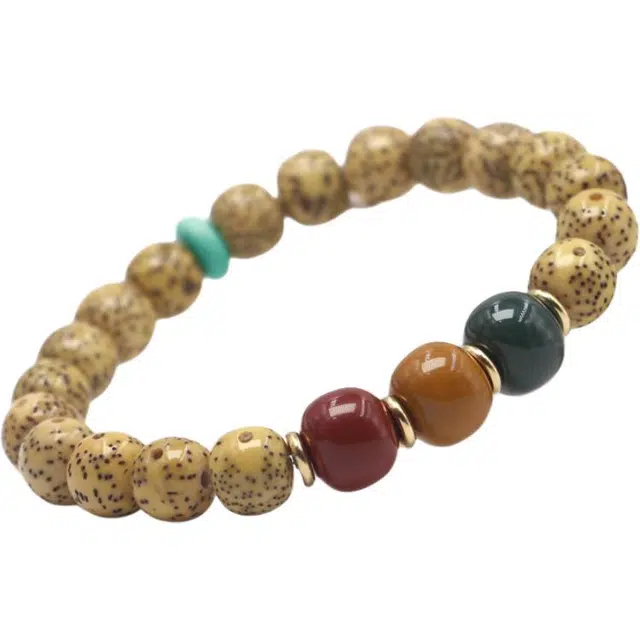 优奕芳 好运 时来运转平安喜乐 星月菩提 手串 男女同款情侣款