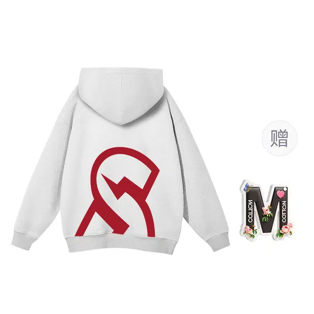 棉购 连帽潮流秋冬季情侣宽松美式加绒加厚重磅外套上衣卫衣 男女同款