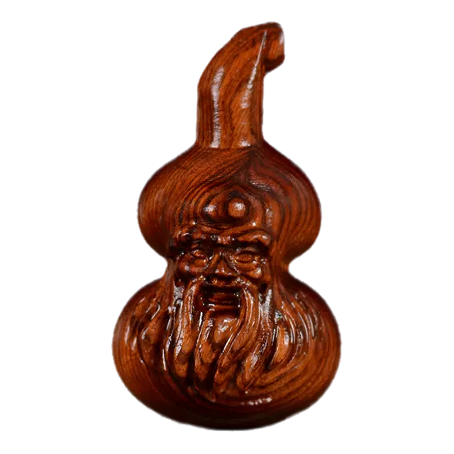缇克玺 寿仙葫芦 长命百岁 健康无疾 精工雕刻桌面木质文玩#好运 酸枝木 木作摆件 男女同款情侣款
