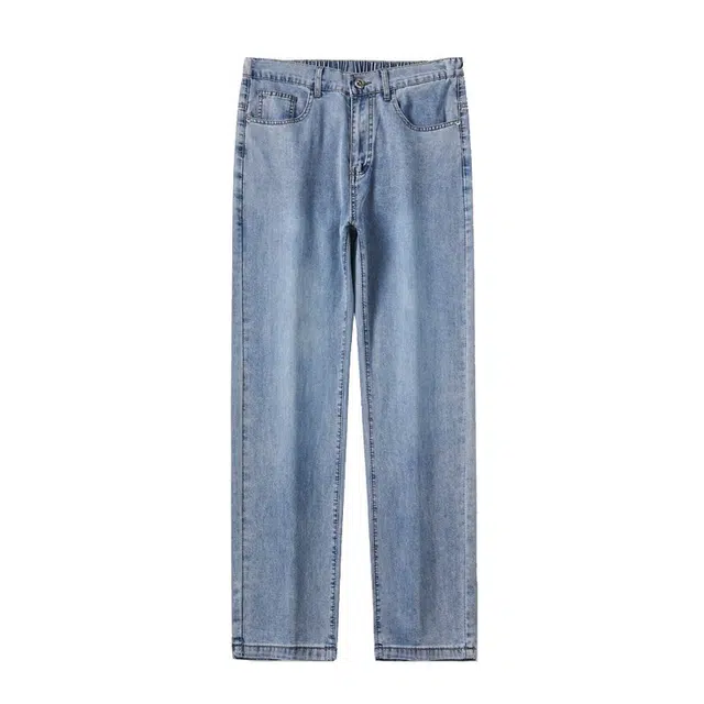 洞洞拐 宽松直筒长裤牛仔裤 男女同款