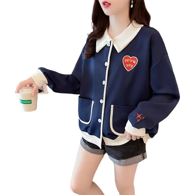 缪斯的诱惑 春秋季显瘦法式别致绝美上衣漂亮卫衣 女款