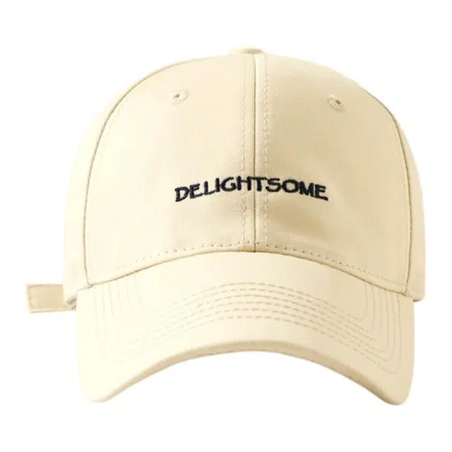 浪莎 时尚简约英文字母刺绣百搭 棉 鸭舌帽 男女同款情侣款