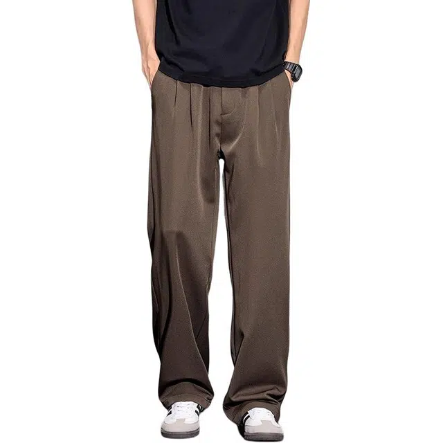 炳盛 阔腿西裤薄款潮牌宽松直筒垂感长裤休闲裤 男女同款