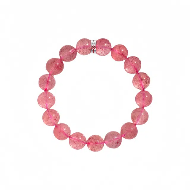 子婳 招桃花正缘新中式国风经典百搭复古气质#好运 草莓晶 手串 女款