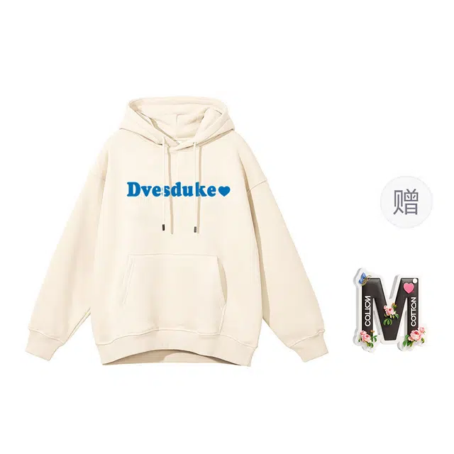 棉购 简约风基础款上衣学生慵懒风潮流时尚休闲百搭加绒加厚宽松卫衣 女款