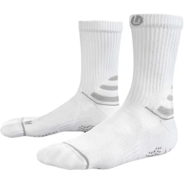 李质造 舒适简约百搭运动休闲硅胶底足球袜 男女同款 组合装