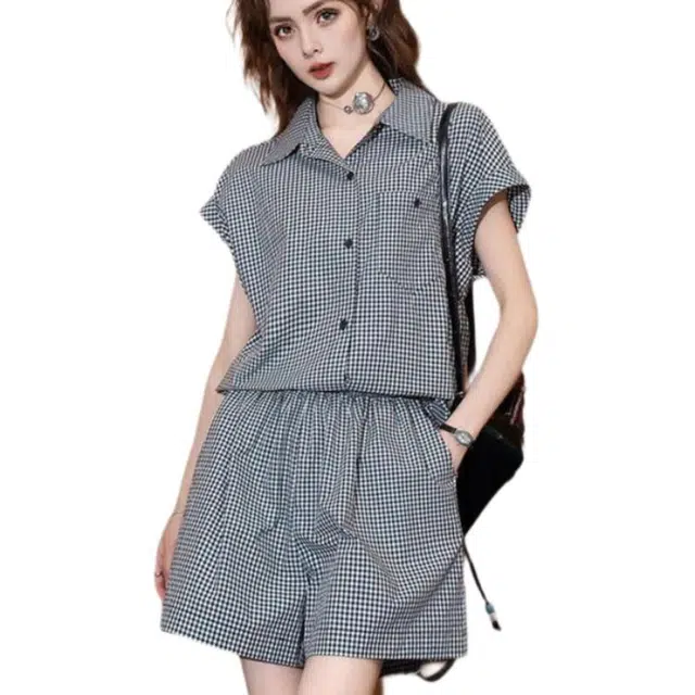 法文箱子 简约百搭日常上衣通勤下衣休闲套装 女款