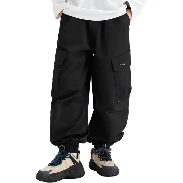 左西 户外系列 耐磨防风透湿透气束脚儿童冲锋裤 中小童