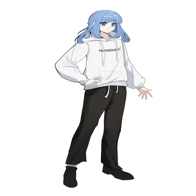 星际者 纯色二次元基础款垂感弹力直筒宽松百搭卫裤休闲裤 男女同款