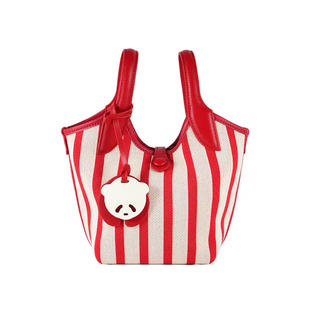 维尼奥 小众设计竖条纹百搭日常通勤 合成革 手提包 女款 多色