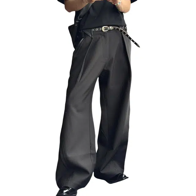 冈哉  美式透气直筒西裤个性户外设计凉感亲肤机能无性别主义裤裤阔腿裤时尚百搭日常通勤长裤休闲裤 男女同款