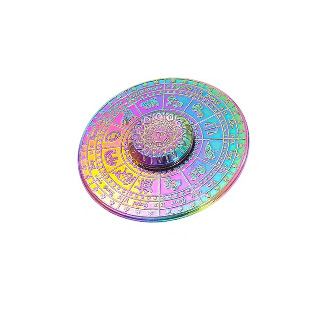 万格 炫彩创意锌合金十二星座 指尖陀螺