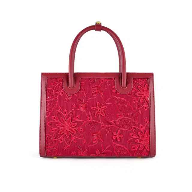 维尼奥 国风精致立体提花刺绣托特包中式晚宴新娘婚礼婚包 合成革 单肩斜挎手提包 常规 女款 多色