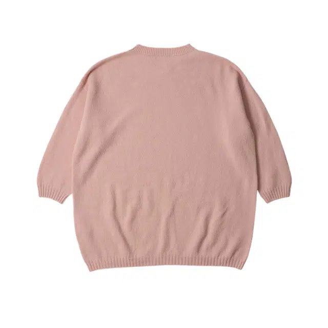 MARGARETHOWELL CROP SLEEVE EASY CREW
