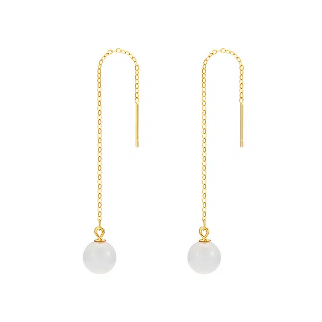 老庙 平安顺遂 招财纳福 净化心灵 陪伴 吉祥美好 安稳顺利 好运连连 玉髓 耳环 女款