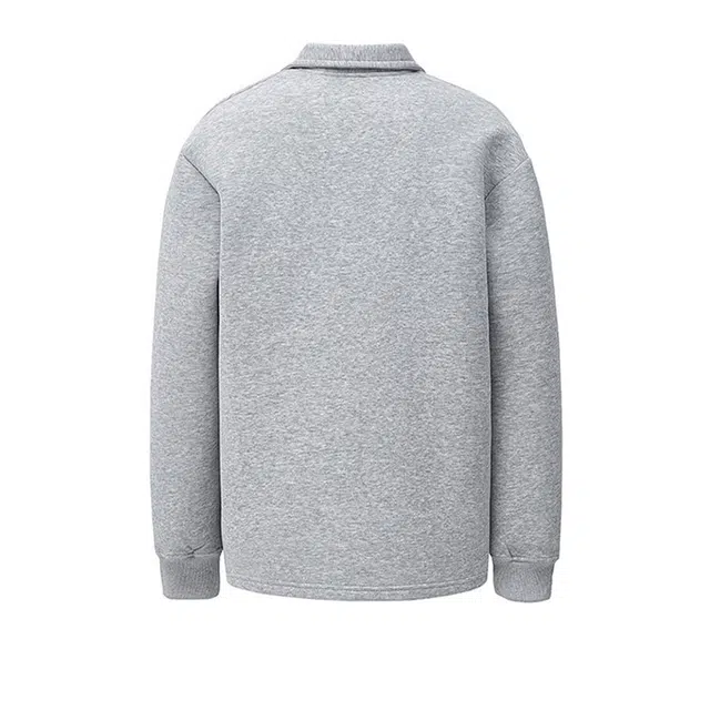 欧路得 复古解构拼接翻领长袖潮牌重磅大码宽松卫衣 男款