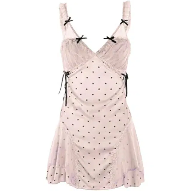 顶瓜瓜 透气舒适亲肤休闲简约设计无袖吊带家居服睡裙 女款