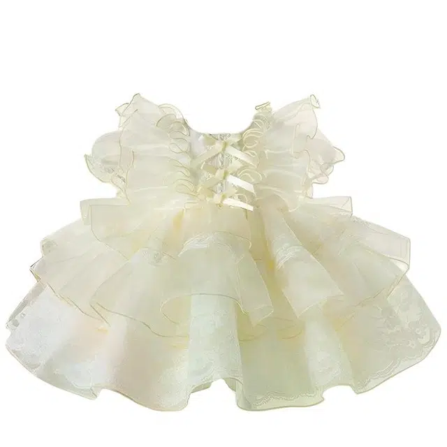 米囹洛丽塔公主裙女童夏法式宫廷礼服 儿童蓬蓬纱公主风连衣裙