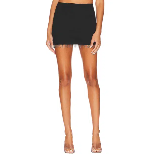 SUPERDOWN Kimmy Beaded Mini Skirt