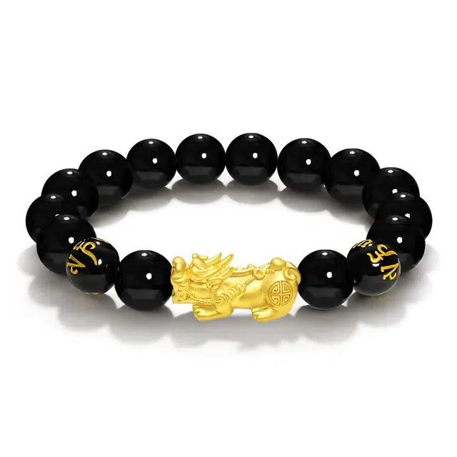 溯源京作 六字箴言霸气复古貔貅 新中式霸气国潮国风 复古轻奢高级感民族风个性小众设计#好运 檀木 手串 男女同款情侣款