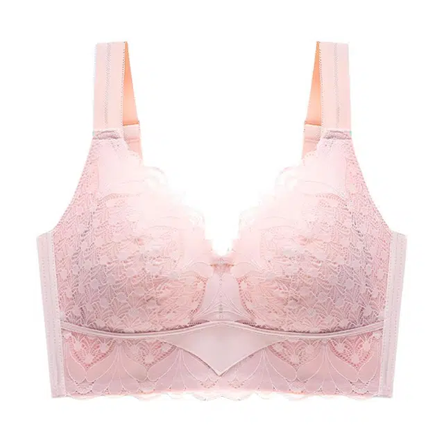 慕梵度 性感蕾丝内衣女大胸显小全罩杯收副乳大码防下垂轻薄舒适透气调整型文胸 女款