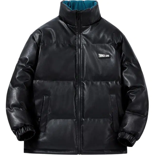 金盾 皮棉衣外套棉袄百搭防风防水加厚保暖立领宽松长袖棉服 男款