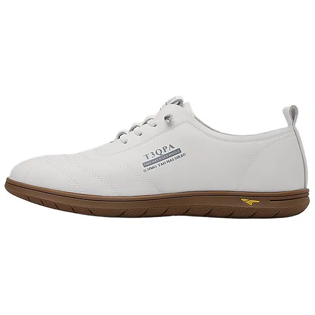 英伦骑士 头层牛皮 舒适 脚感柔软 通勤 潮流百搭 休闲鞋 男款 白色