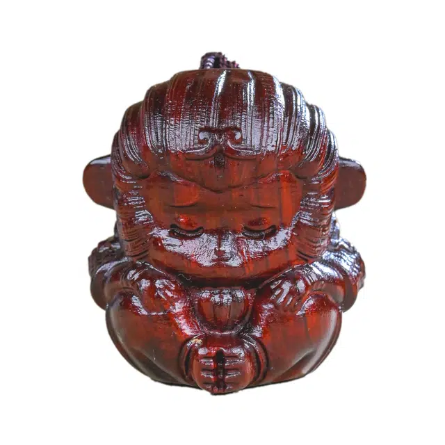 素于 国潮新中式轻奢高级感复古风文艺风诸事顺遂八方来财节节高升装饰品工艺品固化稳定木#好运 檀木 手把件 男女同款情侣款