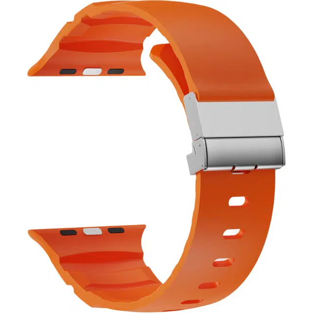 亿祈发 表带 苹果适用 硅胶材质 磁吸折叠扣男女通用