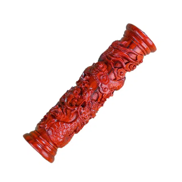 素于 国潮新中式轻奢小众盘玩文玩装饰品工艺品手工精雕车载招财进宝诸事顺遂八方来财#好运固化稳定木 檀木 把件 男女同款情侣款