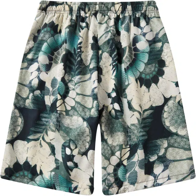 稻草人 海边夏季透气冰感舒适沙滩裤潮流宽松五分裤休闲短裤 男女同款