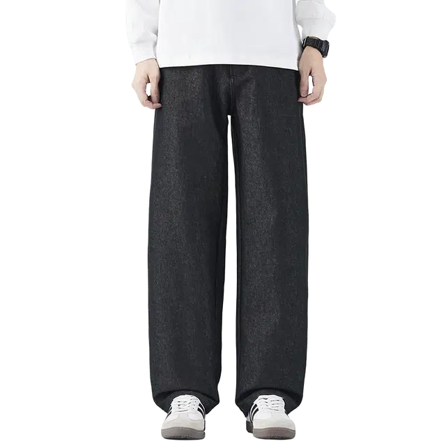 独驰 美式高街潮直筒秋季宽松垂坠感拖地长裤休闲裤 男女同款