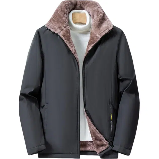 金盾 冬季加绒加厚立领舒适百搭棉服 男款