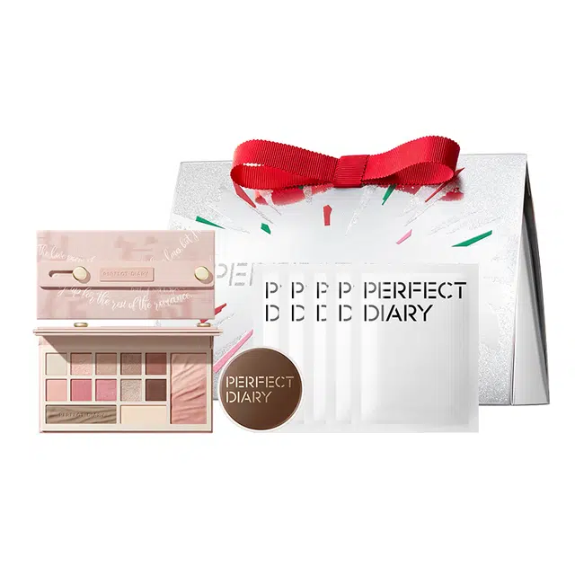 完美日记 唇颊膏口红眼影化妆品礼盒彩妆套装 控油易上色自然玻璃唇防水彩妆持久磨皮雾面不脱妆不卡粉气色修饰肤色 限定 多件套