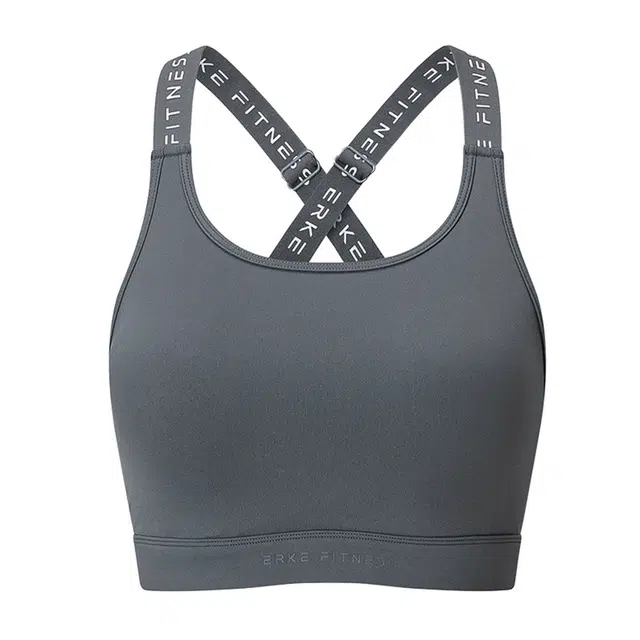 鸿星尔克  休闲简约百搭舒适字母透气  运动内衣  女款