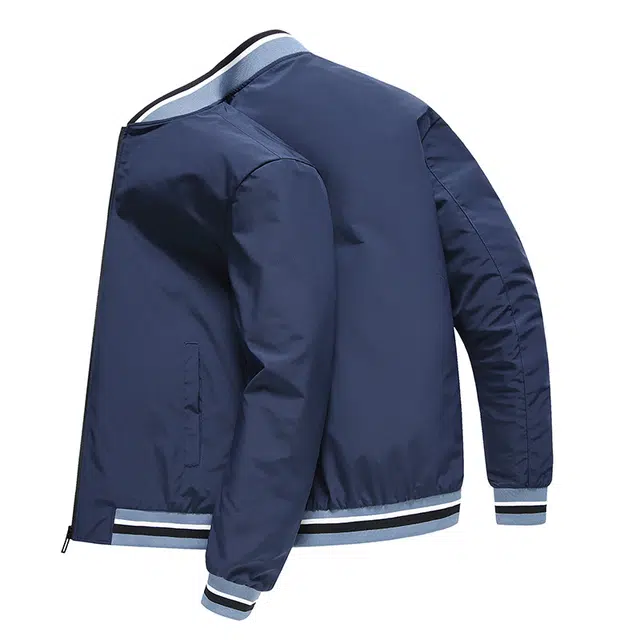 卡丹狄诺 纯色抗皱通勤休闲舒适棒球领户外时尚轻商务春秋季夹克外套 男款