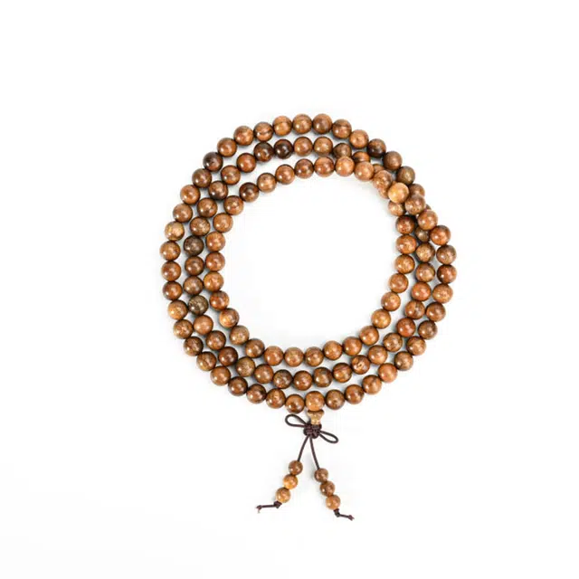 天纵 新中式复古禅意文玩佛珠 简约经典圈叠戴 招财纳福  助财运事业运#好运 楠木 手串 男女同款情侣款