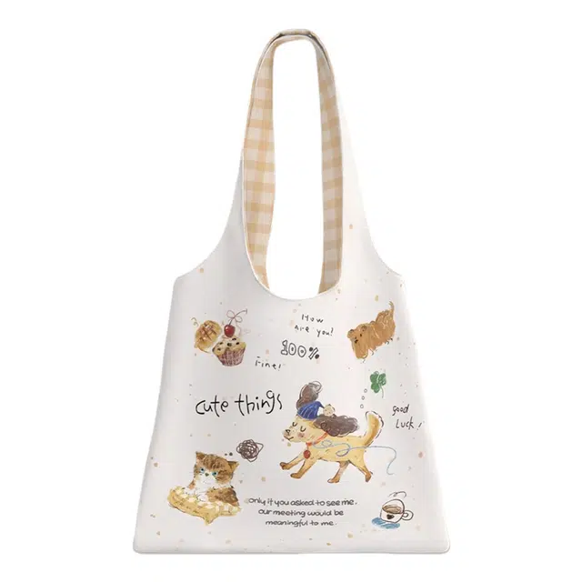 奥松 小众设计韩系慵懒风可爱 绒面科技布 单肩包 常规 女款 白色