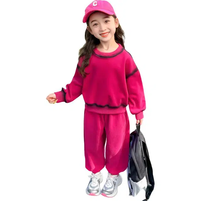 帕兰朵休闲运动套装 潮流时尚百搭喷墨卫衣两件套 中小童
